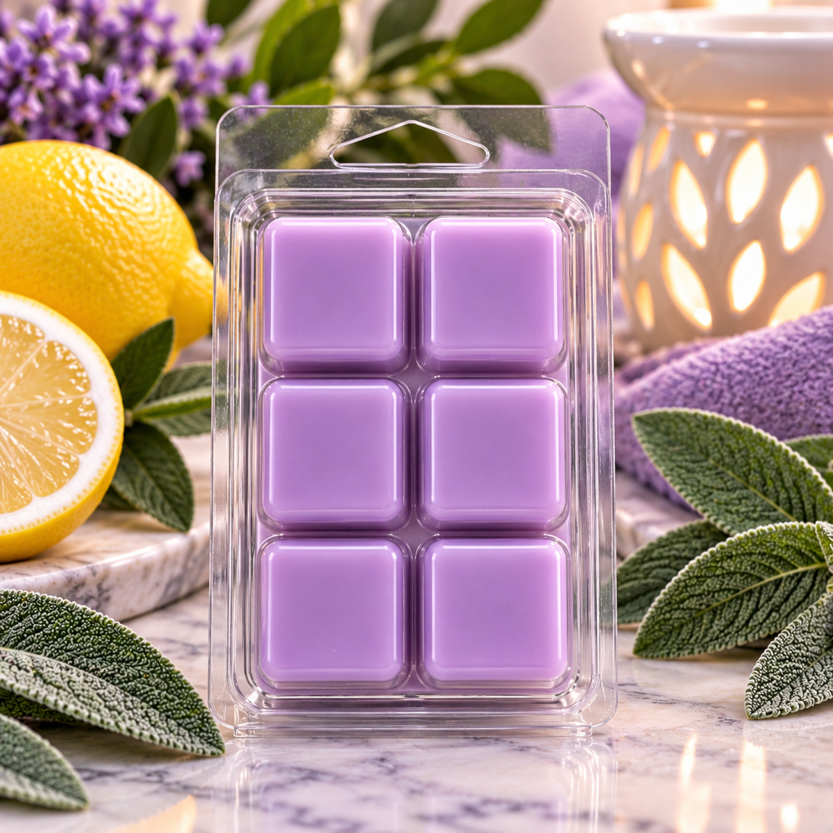 Citrine & Sage Clamshell Wax Melts