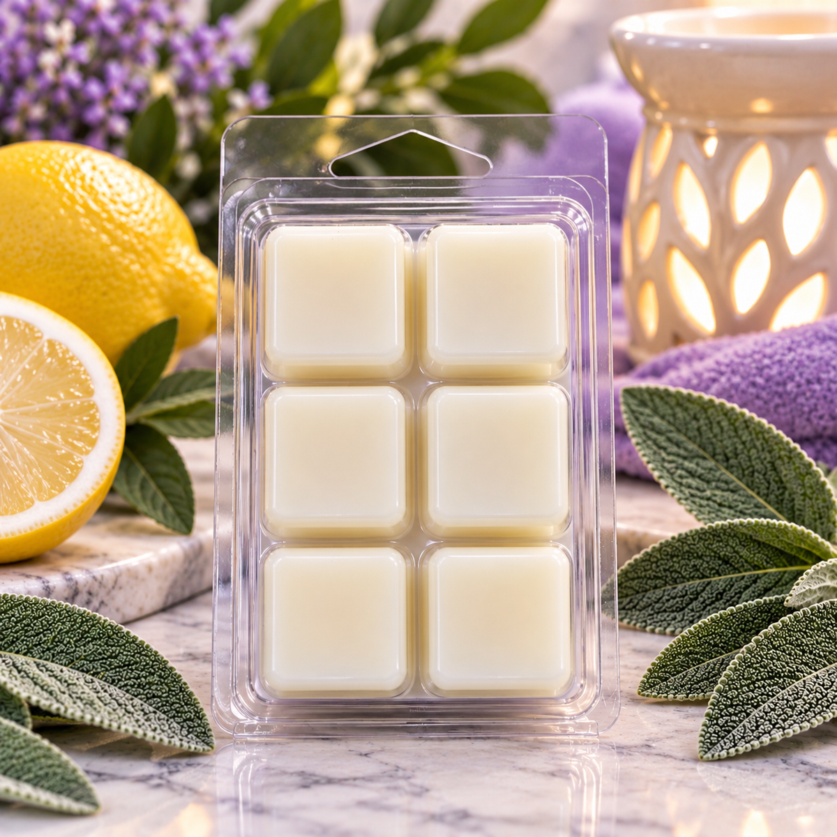 Citrine & Sage Clamshell Wax Melts