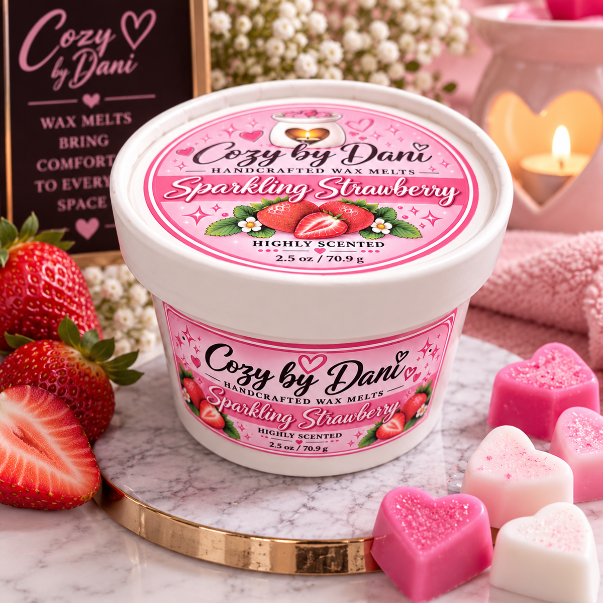 Sparkling Strawberry Cup of Melts