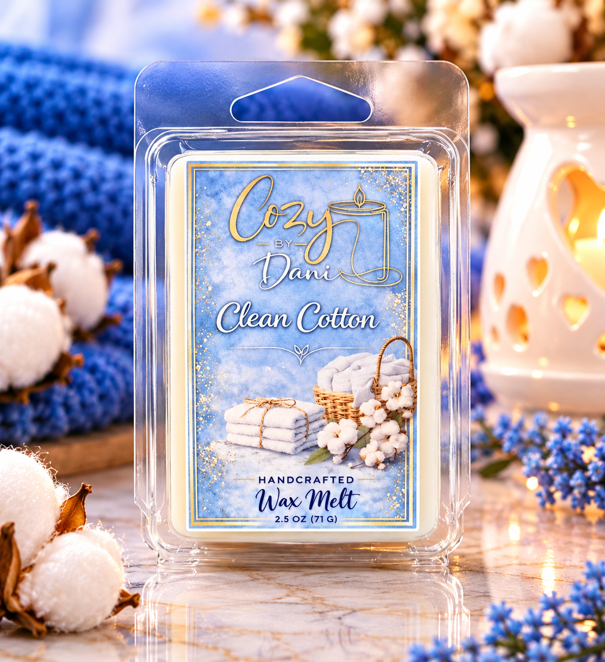 Clean Cotton Clamshell wax Melts