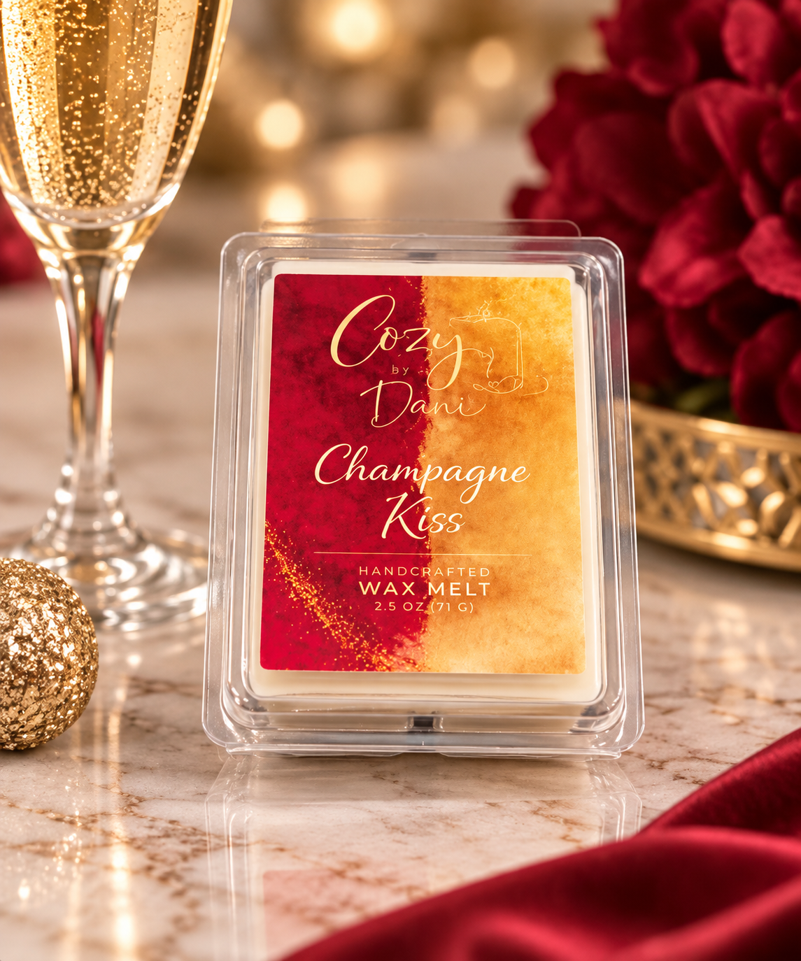 Champagne Kiss Clamshell Wax Melts