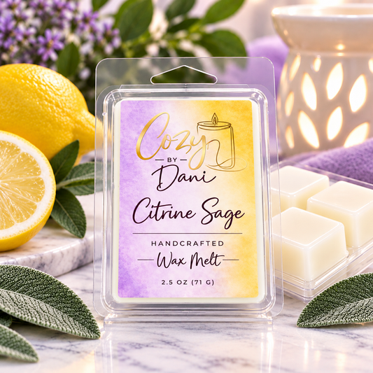 Citrine & Sage Clamshell Wax Melts