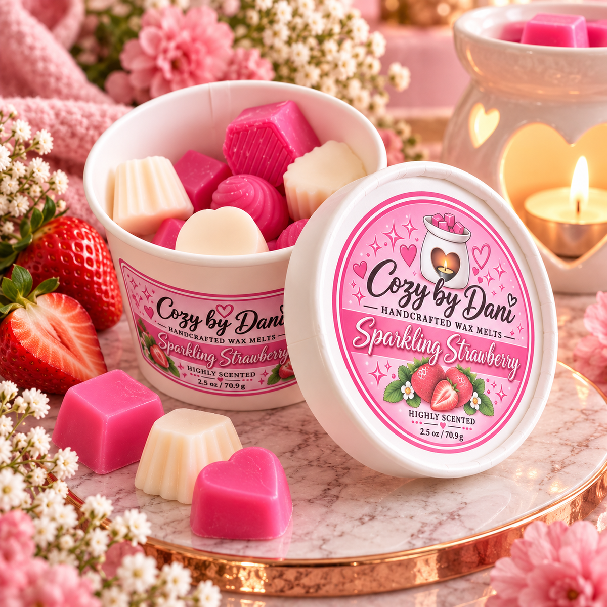 Sparkling Strawberry Cup of Melts