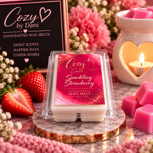 Sparkling Strawberry Clamshell Wax Melts